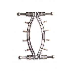 Master Series | Зажим для половых губ Master Series Spread'Em Poker Vagina Clamp with Adjustable Pressure Screws. Цена: 3 433 грн