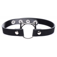 Master Series | Чокер Master Series Kinky Kitty Ring Slim Choker - Black. Ціна 755 грн