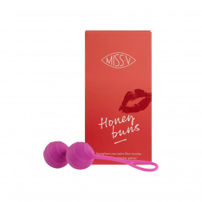 Miss V | Вагинальные шарики рельефные Honeybuns Pretty Violet Miss V, розовые. Цена: 750 грн