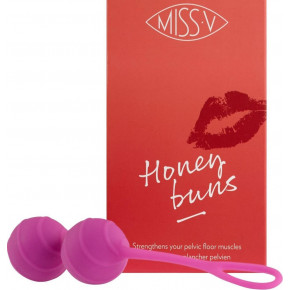 Miss V | Вагинальные шарики рельефные Honeybuns Pretty Violet Miss V, фиолетовые. Ціна: 775 грн
