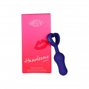 Miss V | Анальная пробка со стоппером-сердцем Handsome синяя. Цена: 650 грн