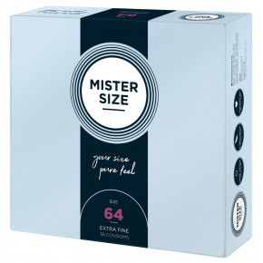 Mister Size | Презервативы ультатонкие латексные Mister Size 64 мм (цена за упаковку 36 шт.). Ціна: 885 грн