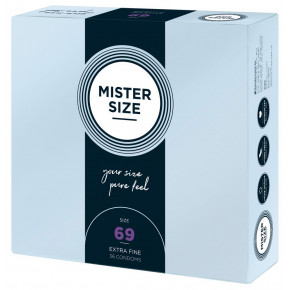 Mister Size | Презервативы ультратонкие латексные Mister Size 69 мм (цена за упаковку 36 шт.). Цена: 885 грн
