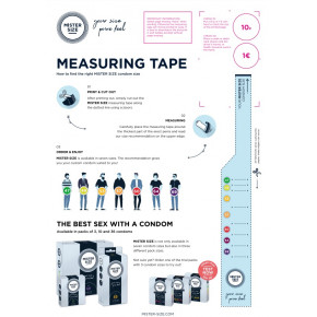 Mister Size | Измерительная лента для пениса Mister Size Guide Dispenser. Ціна: 161 грн