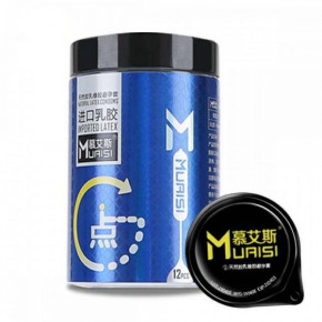 Muaisi | Набор презервативов с повышенным количеством смазки 0.02 мм Blue, 12 шт. Цена: 627 грн