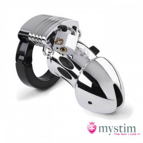 Mystim | Пояс верности метал для электростимуляци MYSTIM Pubic Enemy No. 1 - Silver. Цена: 5 100 грн
