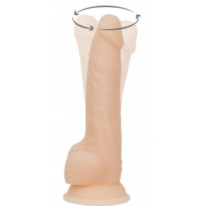 ADDICTION | Реалистический вибратор Naked Addiction Rotating & Vibrating Dildo with Remote 8" Beige. Цена: 5 500 грн
