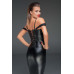 Noir Handmade | Корсет виниловый с гипюровой отделкой Noir Handmade F159 черный, L. Ціна 3055 грн. Фото: 3