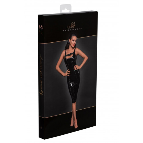 Noir Handmade | Платье с разрезом на молнии и открытой спиной Noir Handmade F250 из глянцевого винила, M. Цена 3 100 грн. Фото: 5