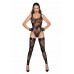 Noir Handmade | Боди Noir Handmade F242 Tulle body with patterned flock embroidery - L. Цена 2 209 грн. Фото: 2