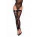 Noir Handmade | Чулки Noir Handmade F243 Tulle stockings with patterned flock embroidery - XXL. Ціна 2269 грн. Фото: 2