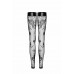 Noir Handmade | Чулки Noir Handmade F243 Tulle stockings with patterned flock embroidery - XXL. Ціна 2269 грн. Фото: 4