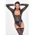 Noir Handmade | Боди Noir Handmade F296 Psyche bodysuit of lace and wetlook - M. Ціна 2379 грн. Фото: 4