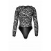 Noir Handmade | Боди Noir Handmade F296 Psyche bodysuit of lace and wetlook - M. Ціна 2379 грн. Фото: 6