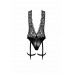 Noir Handmade | Боди Noir Handmade F297 Libido Deep-V bodysuit with collar, pearl chain and garter - S. Цена 2 880 грн. Фото: 4