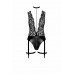 Noir Handmade | Боди Noir Handmade F297 Libido Deep-V bodysuit with collar, pearl chain and garter - L. Цена 2 880 грн. Фото: 3