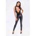 Noir Handmade | Комбинезон Noir Handmade F298 Libido Deep-V catsuit with collar and pearl chain - M. Ціна 3059 грн. Фото: 2