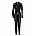Noir Handmade | Комбинезон Noir Handmade F319 Caged wetlook catsuit with zippers and ring - S. Ціна 3144 грн. Фото: 4