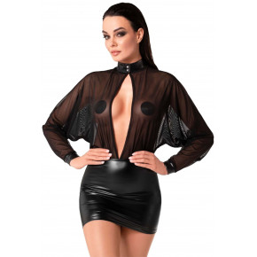 Noir Handmade | Платье Noir Handmade F348 Powerwetlook and tulle dress - S. Ціна: 3479 грн