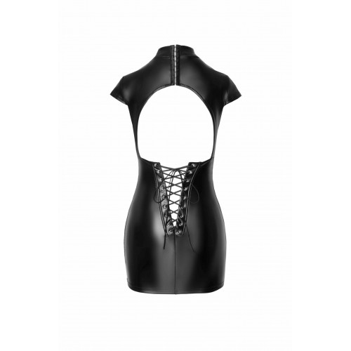 Noir Handmade | Платье виниловое F309 Noir Handmade Fantasy с вырезом на спине, со шнуровкой, черное, размер M. Цена 2 619 грн. Фото: 4