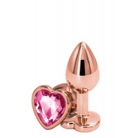 Анальна Пробка Rear Assets Rose Gold Heart Pink, S Анальна Пробка Rear Assets Rose Gold Heart Pink, S