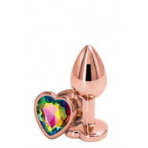 NS Novelties | Анальна Пробка Rear Assets Rose Gold Heart Rainbow, S. Ціна: 796 грн