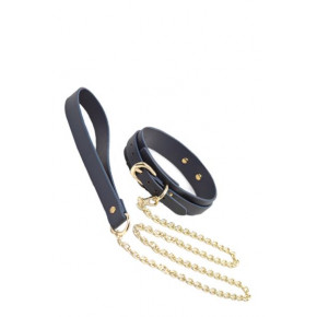 NS Novelties | Ошейник с поводком BONDAGE COUTURE COLLAR AND LEASH BLUE. Цена: 2 299 грн