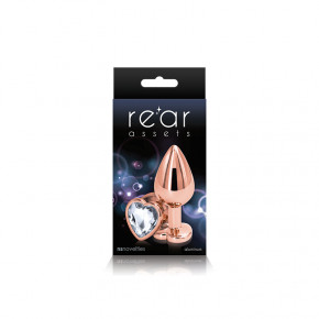 NS Novelties | Анальна пробка ns novelties rear assets rose gold heart medium clear. Ціна: 930 грн