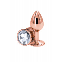 Анальная пробка NS Novelties REAR ASSETS ROSE GOLD SMALL CLEAR Анальная пробка NS Novelties REAR ASSETS ROSE GOLD SMALL CLEAR