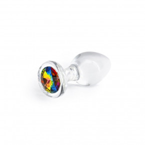 NS Novelties | Анальная пробка с кристаллом NS Novelties Crystal Desires, стеклянная, прозрачный, M. Ціна: 1273 грн