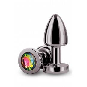 NS Novelties | Анальная пробка с радужным кристалом NS Novelties Rear Assets Petite, металлик. Ціна: 669 грн
