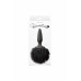 NS Novelties | Анальная пробка с мягким пушистым хвостом кролика BUNNY TAILS MINI BLACK BLACK FUR. Цена 1 395 грн. Фото: 1