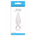 NS Novelties | Анальная пробка со стоппером в виде кольца NS Novelties Jolie Pleasures Jelly Plug, прозрачный, Mini. Ціна 760 грн. Фото: 1