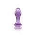 NS Novelties | Анальная стеклянная пробка NS Novelties Crystal, фиолетовая. Ціна 1450 грн. Фото: 1