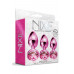 NS Novelties | Набор анальных пробок Global Novelties NIXIE METAL BUTT PLUG TRAINER SET, PINK METALLIC. Ціна 2950 грн. Фото: 4
