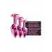 NS Novelties | Набор анальных пробок Global Novelties NIXIE METAL BUTT PLUG TRAINER SET, PINK METALLIC. Ціна 2950 грн. Фото: 3