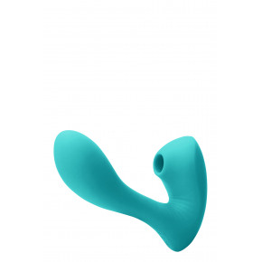 NS Novelties | Подвійний вібратор з вакуумною стимуляцією ns Novelties INYA SONNET TEAL. Ціна: 3790 грн