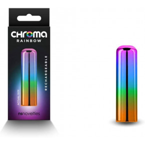 NS Novelties | Мини-вибратор для стимуляции клитора NS Novelties Chroma Rainbow перезаряжаемый, радужный, S. Цена: 2 299 грн