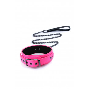 NS Novelties | Ошейник с поводком NS Novelties ELECTRA COLLAR & LEASH PINK. Ціна: 2250 грн