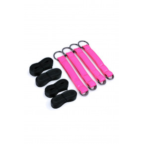 NS Novelties | Система фіксації до ліжка NS Novelties ELECTRA BED RESTRAINT STRAPS PINK. Ціна: 2695 грн