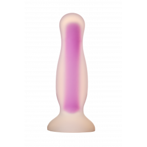 NS Novelties | Светящаяся анальная пробка Dream Toys RADIANT SOFT SILICONE GLOW IN THE DARK PLUG MEDIUM PURPLE. Ціна: 1190 грн