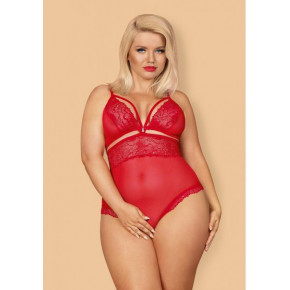 Obsessive | Боди Obsessive 838-TED-3 teddy opencrotch red XXL. Цена: 875 грн