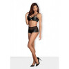 Комплект  Obsessive Leatheria 2-pcs set black, S/M