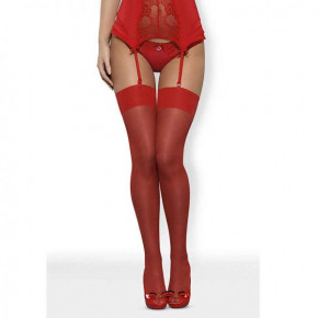 Obsessive | Чулки красные Obsessive S800 L/XL. Цена: 395 грн