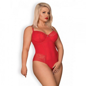 Obsessive | Боди Obsessive Jolierose teddy red XXL. Цена: 1 230 грн