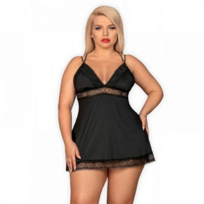 Obsessive | Сорочка Obsessive Lolitte Babydoll & Thong Black Xxl. Ціна: 1050 грн