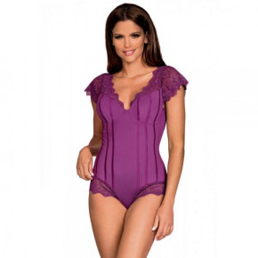 Obsessive | Боди Obsessive Moketta teddy  purple S/M . Цена: 1 259 грн