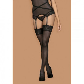 Obsessive | Чулки черный Obsessive Bondea stockings black L/XL. Цена: 190 грн