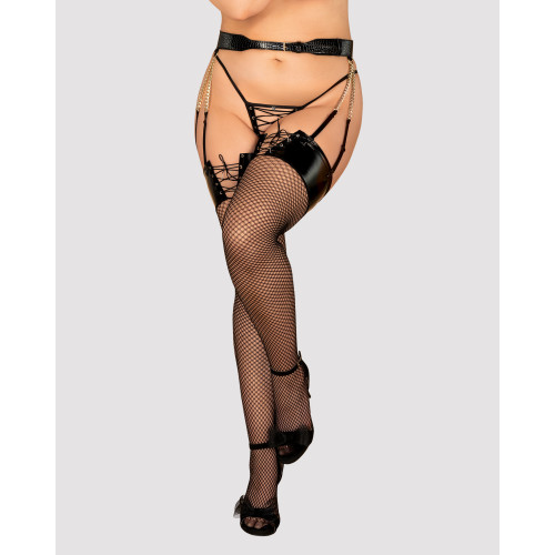 Obsessive | Панчохи в сіточку Obsessive Remediosa nerol \ XL. Ціна 595 грн Obsessive | Панчохи в сіточку Obsessive Remediosa nerol \ XL. Ціна 595 грн