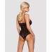 Obsessive | Кружевное боди с доступом 818-TED-1 teddy XS/S, черное. Цена 1 249 грн. Фото: 1